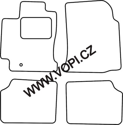 Textil-Autoteppiche Toyota Prius 2000 - 2004 Carfit (4743)